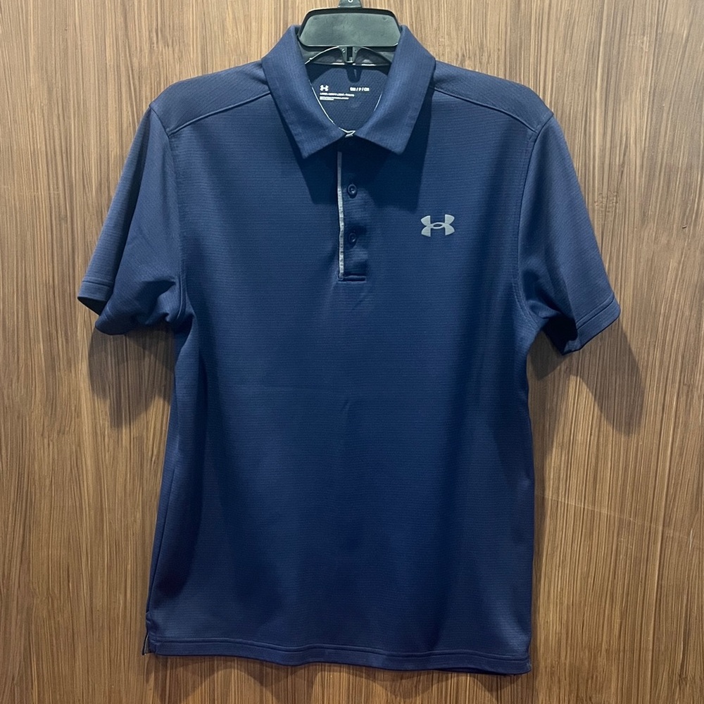 Under Armour Navy Blue Golf Shirt